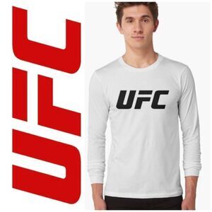 UFC - M Sz L - NWT Licensed Logo Long Sleeve Crewneck Tee w/Free UFC Tote